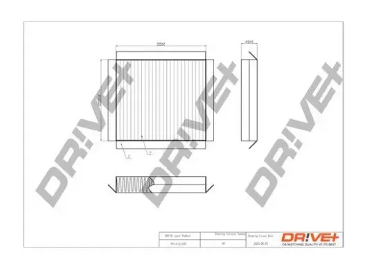 Filter, Innenraumluft Dr!ve+ DP1110.12.0197 Bild Filter, Innenraumluft Dr!ve+ DP1110.12.0197