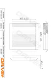 Filter, Innenraumluft Dr!ve+ DP1110.12.0197