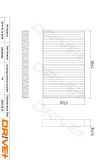 Filter, Innenraumluft Dr!ve+ DP1110.12.0198