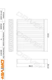 Filter, Innenraumluft Dr!ve+ DP1110.12.0204