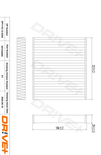 Filter, Innenraumluft Dr!ve+ DP1110.12.0204 Bild Filter, Innenraumluft Dr!ve+ DP1110.12.0204