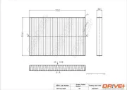 Filter, Innenraumluft Dr!ve+ DP1110.12.0205