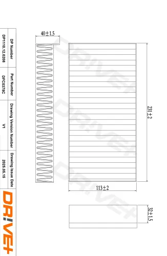 Filter, Innenraumluft Dr!ve+ DP1110.12.0208 Bild Filter, Innenraumluft Dr!ve+ DP1110.12.0208