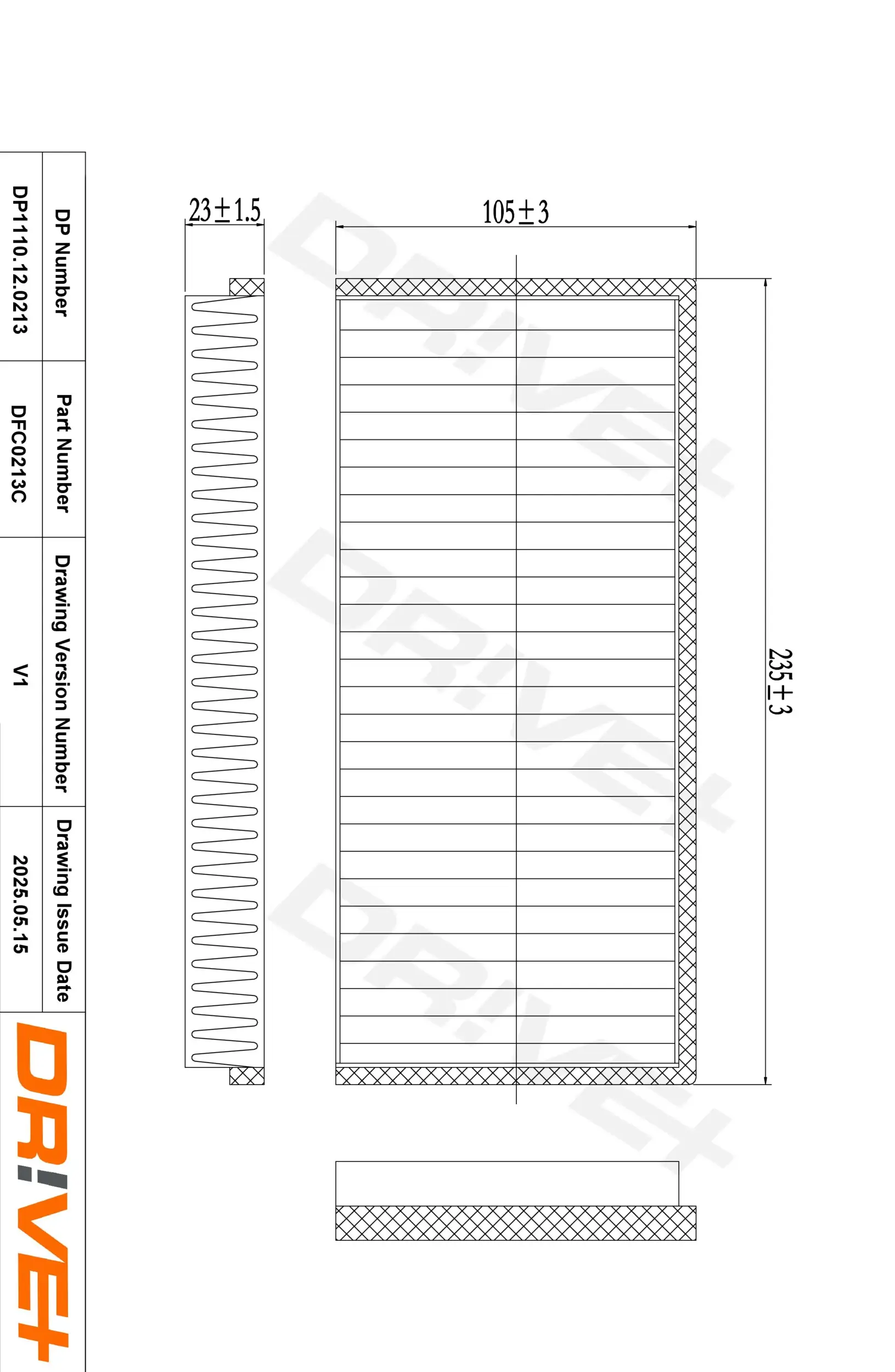Filter, Innenraumluft Dr!ve+ DP1110.12.0213