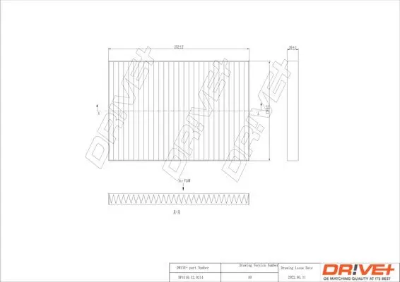 Filter, Innenraumluft DR!VE+ DP1110.12.0214