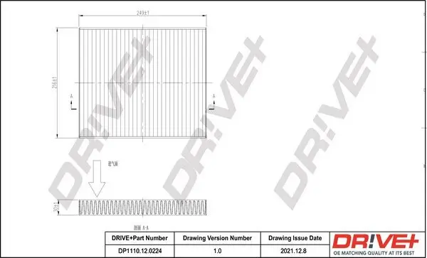 Filter, Innenraumluft Dr!ve+ DP1110.12.0224