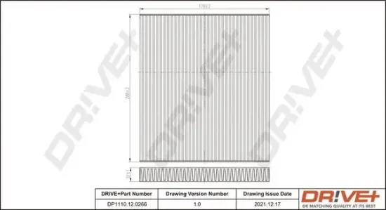 Filter, Innenraumluft Dr!ve+ DP1110.12.0266 Bild Filter, Innenraumluft Dr!ve+ DP1110.12.0266