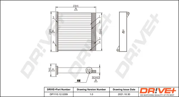 Filter, Innenraumluft Dr!ve+ DP1110.12.0289