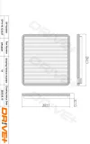 Filter, Innenraumluft Dr!ve+ DP1110.12.0327