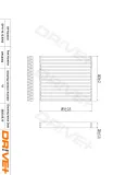 Filter, Innenraumluft Dr!ve+ DP1110.12.0362