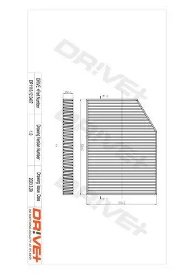 Filter, Innenraumluft Dr!ve+ DP1110.12.0407 Bild Filter, Innenraumluft Dr!ve+ DP1110.12.0407