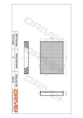 Filter, Innenraumluft Dr!ve+ DP1110.12.0409 Bild Filter, Innenraumluft Dr!ve+ DP1110.12.0409