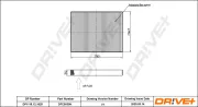 Filter, Innenraumluft Dr!ve+ DP1110.12.1025