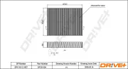 Filter, Innenraumluft Dr!ve+ DP1110.12.1027
