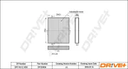 Filter, Innenraumluft Dr!ve+ DP1110.12.1036
