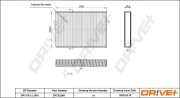 Filter, Innenraumluft Dr!ve+ DP1110.12.1061