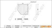 Filter, Innenraumluft Dr!ve+ DP1110.12.1062