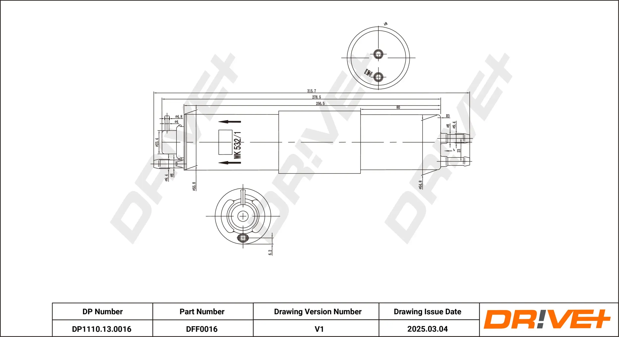 Kraftstofffilter Dr!ve+ DP1110.13.0016