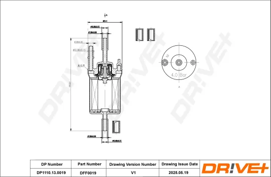 Kraftstofffilter Dr!ve+ DP1110.13.0019 Bild Kraftstofffilter Dr!ve+ DP1110.13.0019