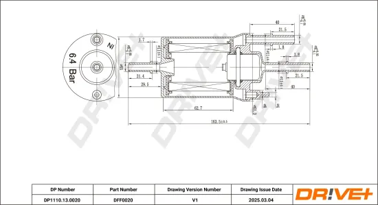 Kraftstofffilter Dr!ve+ DP1110.13.0020 Bild Kraftstofffilter Dr!ve+ DP1110.13.0020