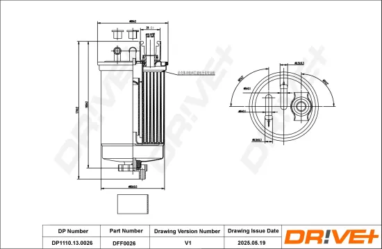 Kraftstofffilter Dr!ve+ DP1110.13.0026 Bild Kraftstofffilter Dr!ve+ DP1110.13.0026