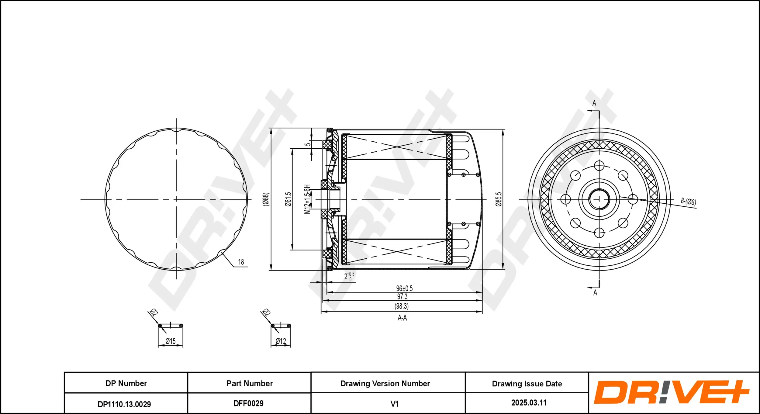 Kraftstofffilter Dr!ve+ DP1110.13.0029