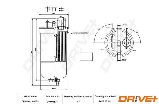 Kraftstofffilter Dr!ve+ DP1110.13.0033 Bild Kraftstofffilter Dr!ve+ DP1110.13.0033