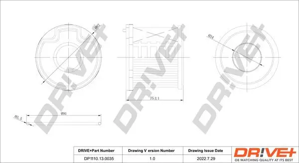 Kraftstofffilter Dr!ve+ DP1110.13.0035