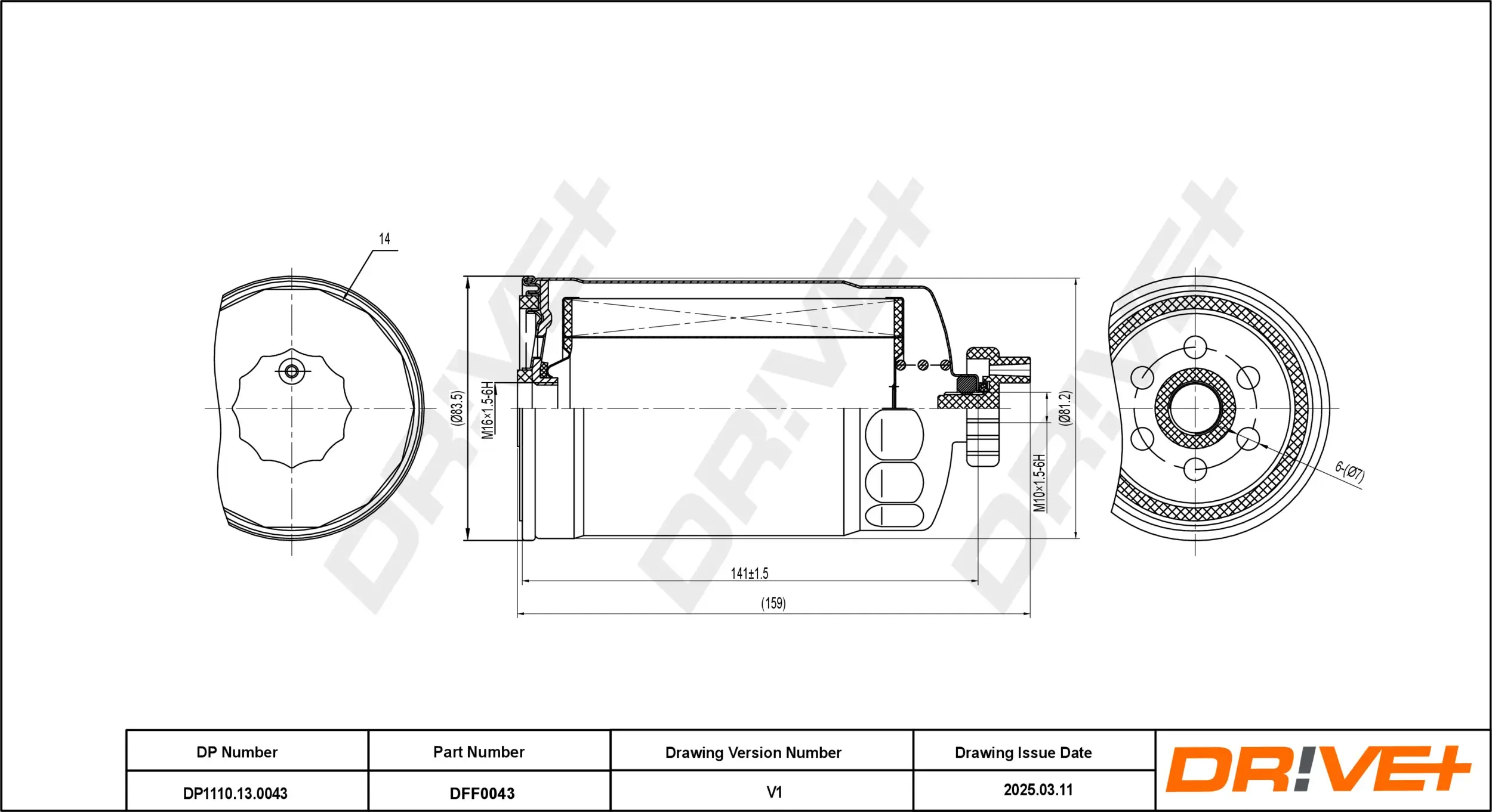 Kraftstofffilter Dr!ve+ DP1110.13.0043
