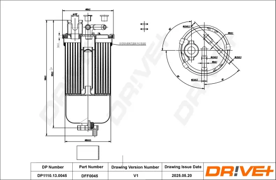 Kraftstofffilter Dr!ve+ DP1110.13.0045 Bild Kraftstofffilter Dr!ve+ DP1110.13.0045