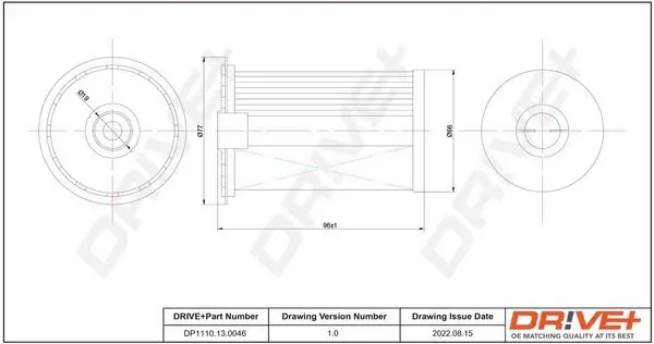 Kraftstofffilter Dr!ve+ DP1110.13.0046