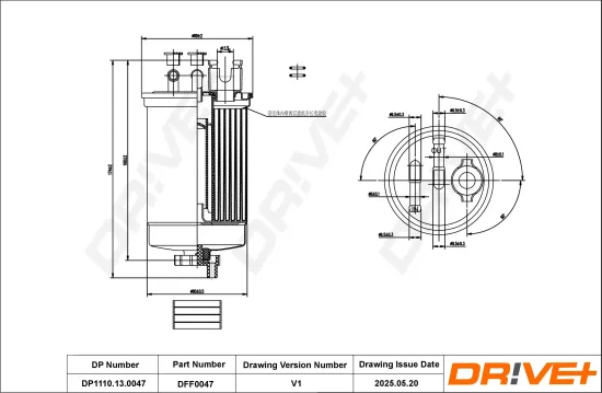 Kraftstofffilter Dr!ve+ DP1110.13.0047 Bild Kraftstofffilter Dr!ve+ DP1110.13.0047
