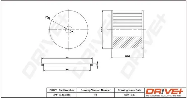 Kraftstofffilter Dr!ve+ DP1110.13.0048