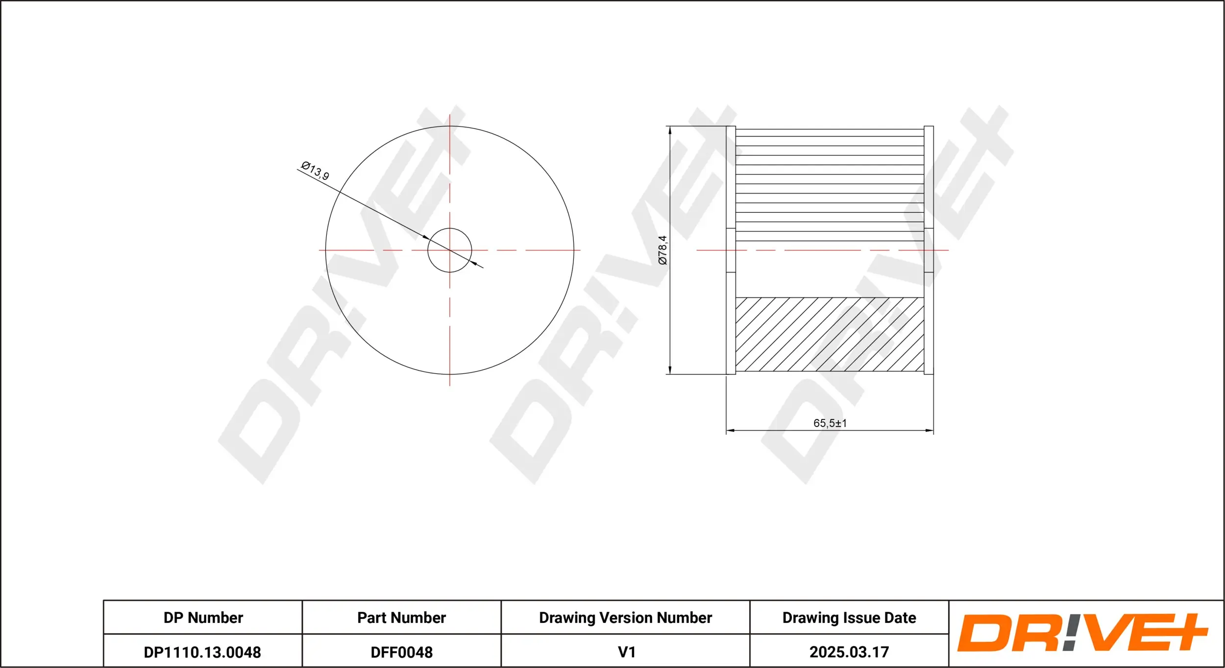 Kraftstofffilter Dr!ve+ DP1110.13.0048