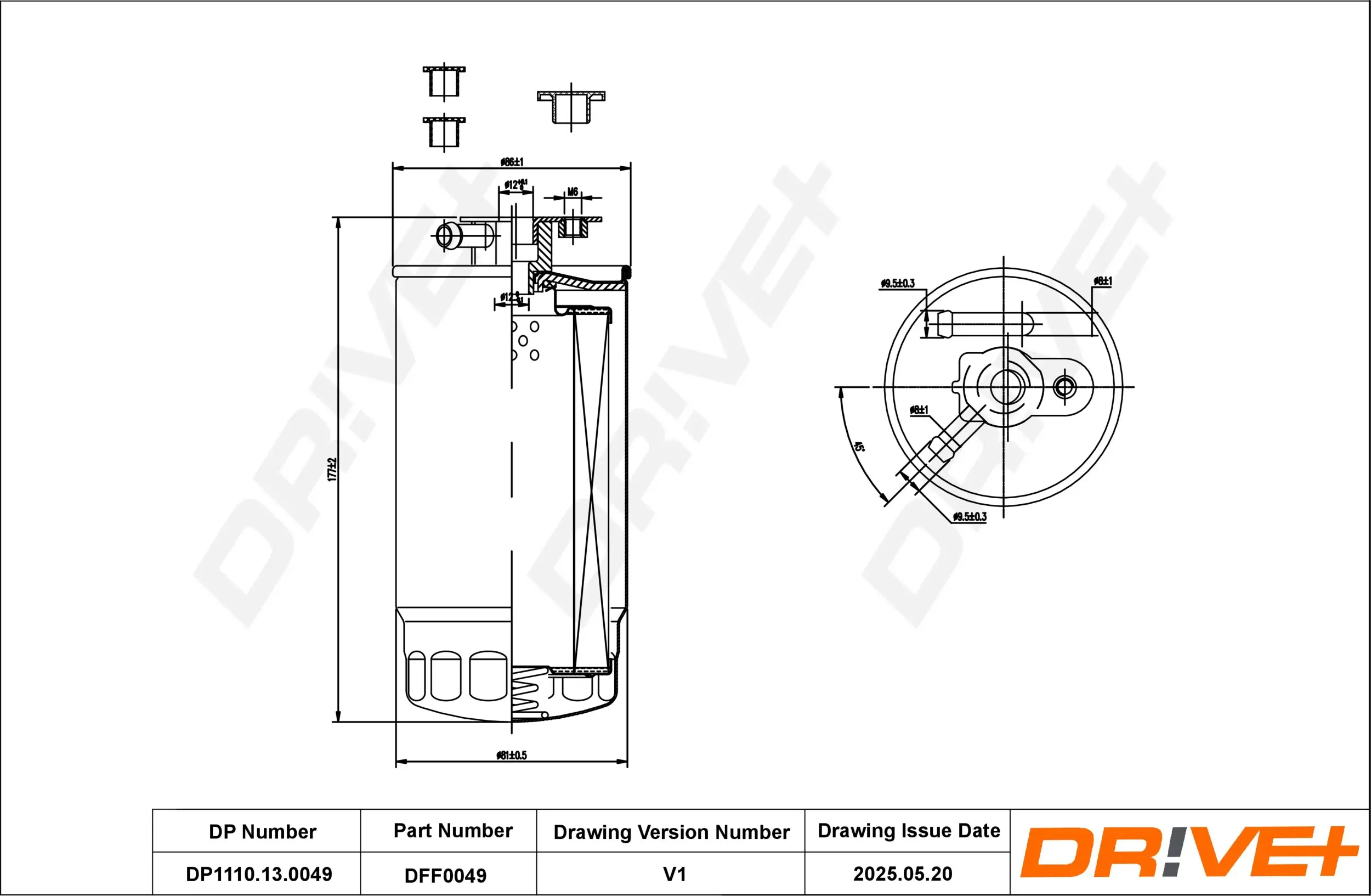Kraftstofffilter Dr!ve+ DP1110.13.0049