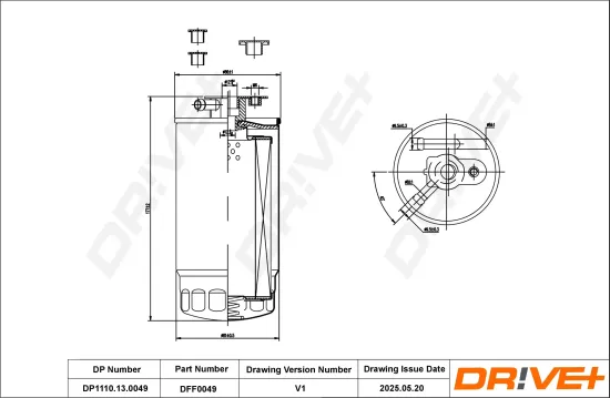 Kraftstofffilter Dr!ve+ DP1110.13.0049 Bild Kraftstofffilter Dr!ve+ DP1110.13.0049