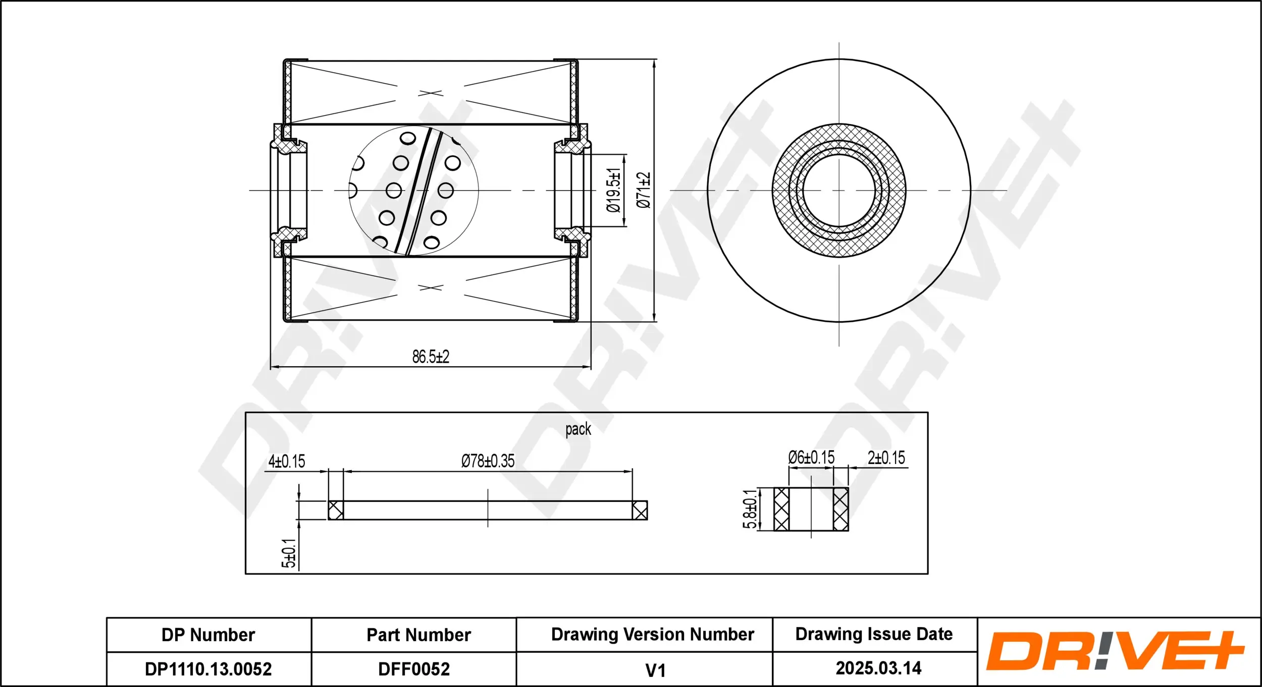 Kraftstofffilter Dr!ve+ DP1110.13.0052