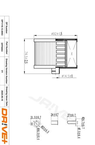 Kraftstofffilter Dr!ve+ DP1110.13.0053 Bild Kraftstofffilter Dr!ve+ DP1110.13.0053