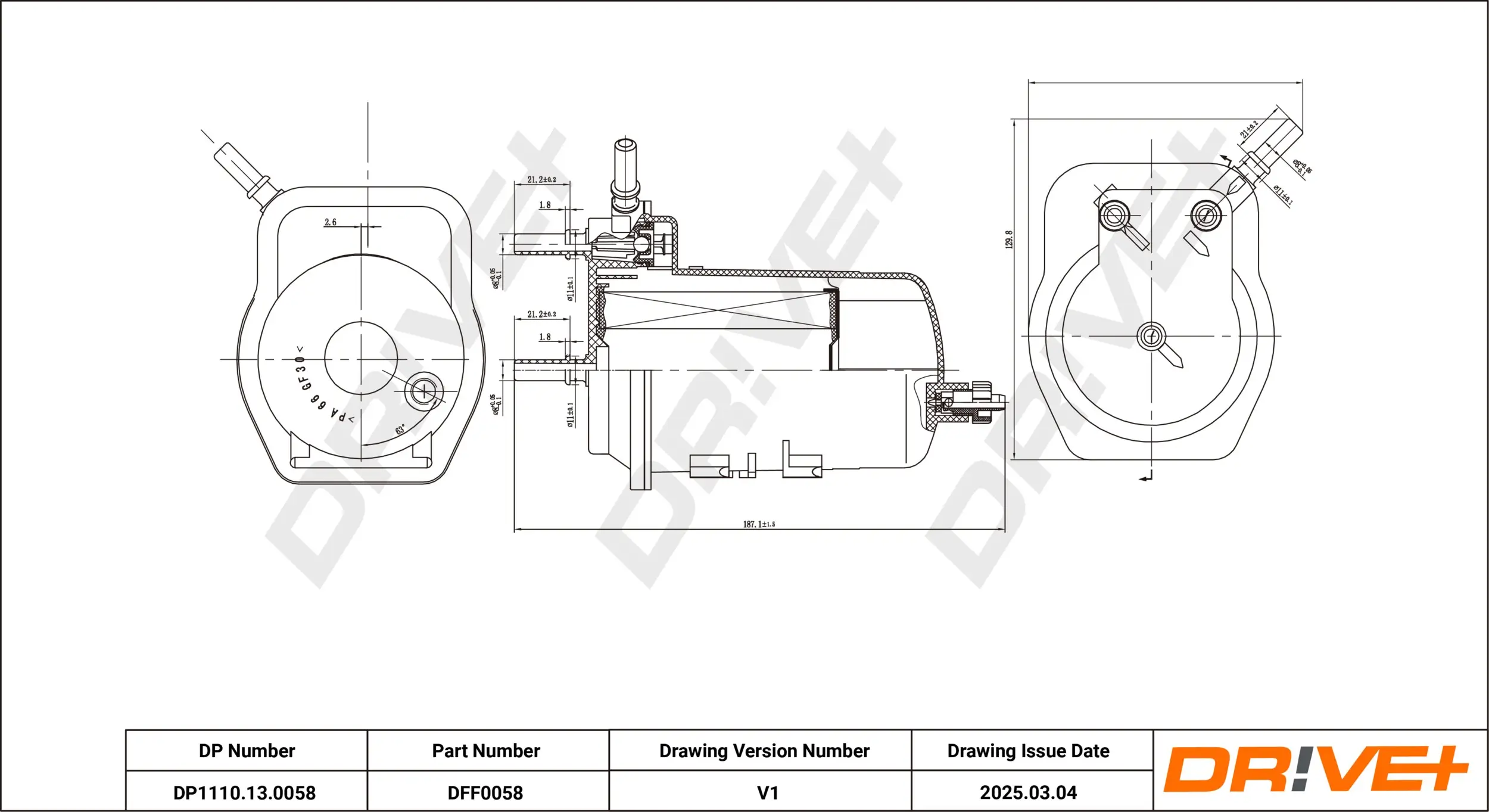 Kraftstofffilter Dr!ve+ DP1110.13.0058