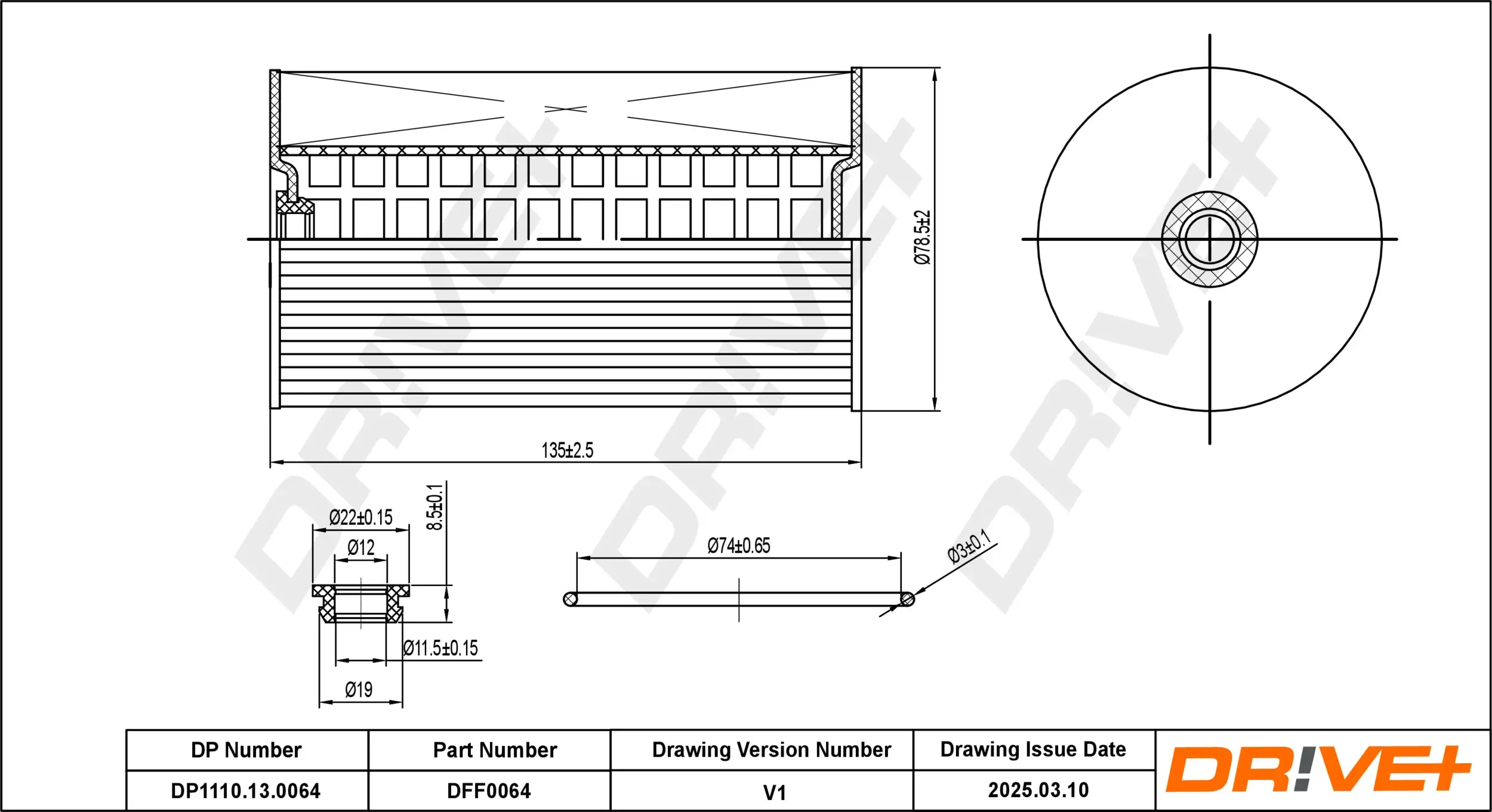 Kraftstofffilter Dr!ve+ DP1110.13.0064