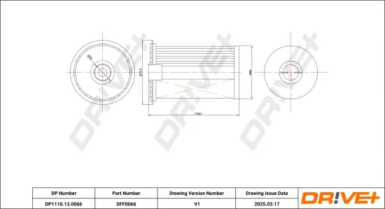 Kraftstofffilter Dr!ve+ DP1110.13.0066 Bild Kraftstofffilter Dr!ve+ DP1110.13.0066
