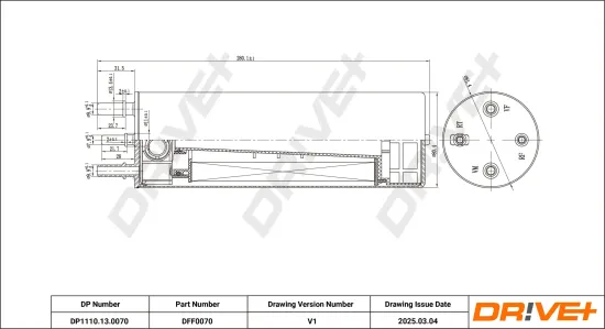 Kraftstofffilter Dr!ve+ DP1110.13.0070 Bild Kraftstofffilter Dr!ve+ DP1110.13.0070