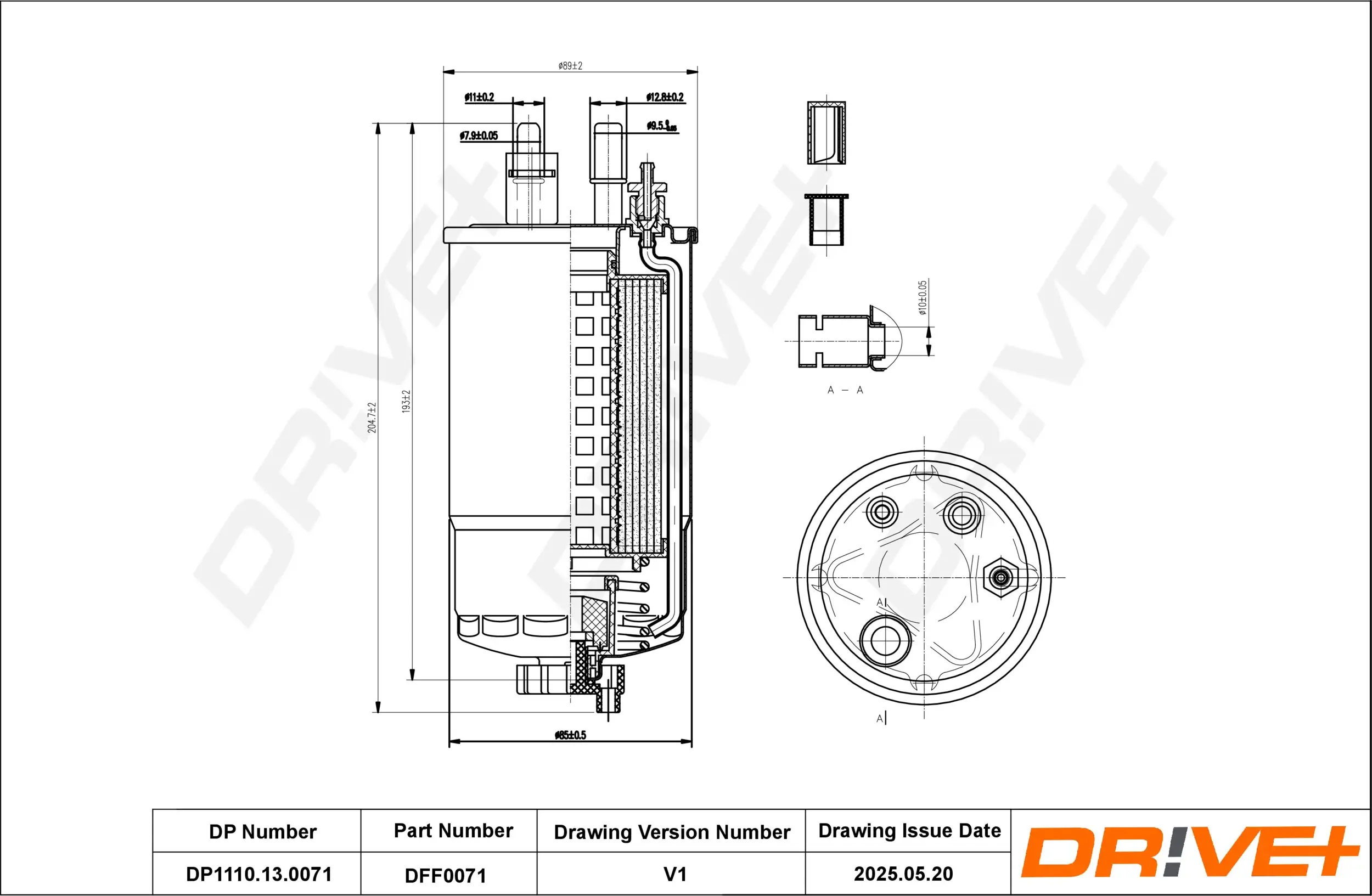 Kraftstofffilter Dr!ve+ DP1110.13.0071