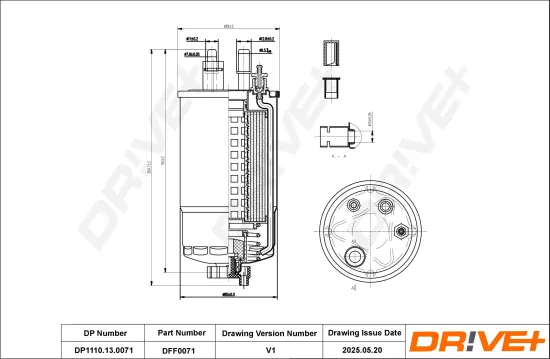 Kraftstofffilter Dr!ve+ DP1110.13.0071 Bild Kraftstofffilter Dr!ve+ DP1110.13.0071