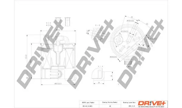 Kraftstofffilter Dr!ve+ DP1110.13.0074