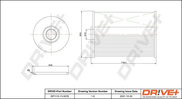 Kraftstofffilter Dr!ve+ DP1110.13.0076