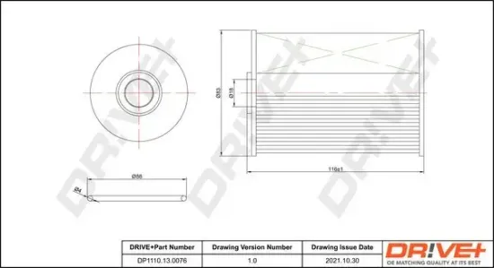 Kraftstofffilter Dr!ve+ DP1110.13.0076 Bild Kraftstofffilter Dr!ve+ DP1110.13.0076