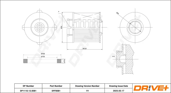 Kraftstofffilter Dr!ve+ DP1110.13.0081 Bild Kraftstofffilter Dr!ve+ DP1110.13.0081