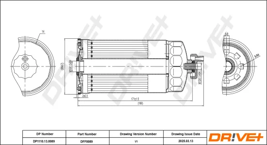 Kraftstofffilter Dr!ve+ DP1110.13.0089 Bild Kraftstofffilter Dr!ve+ DP1110.13.0089