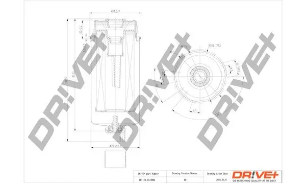 Kraftstofffilter Dr!ve+ DP1110.13.0092